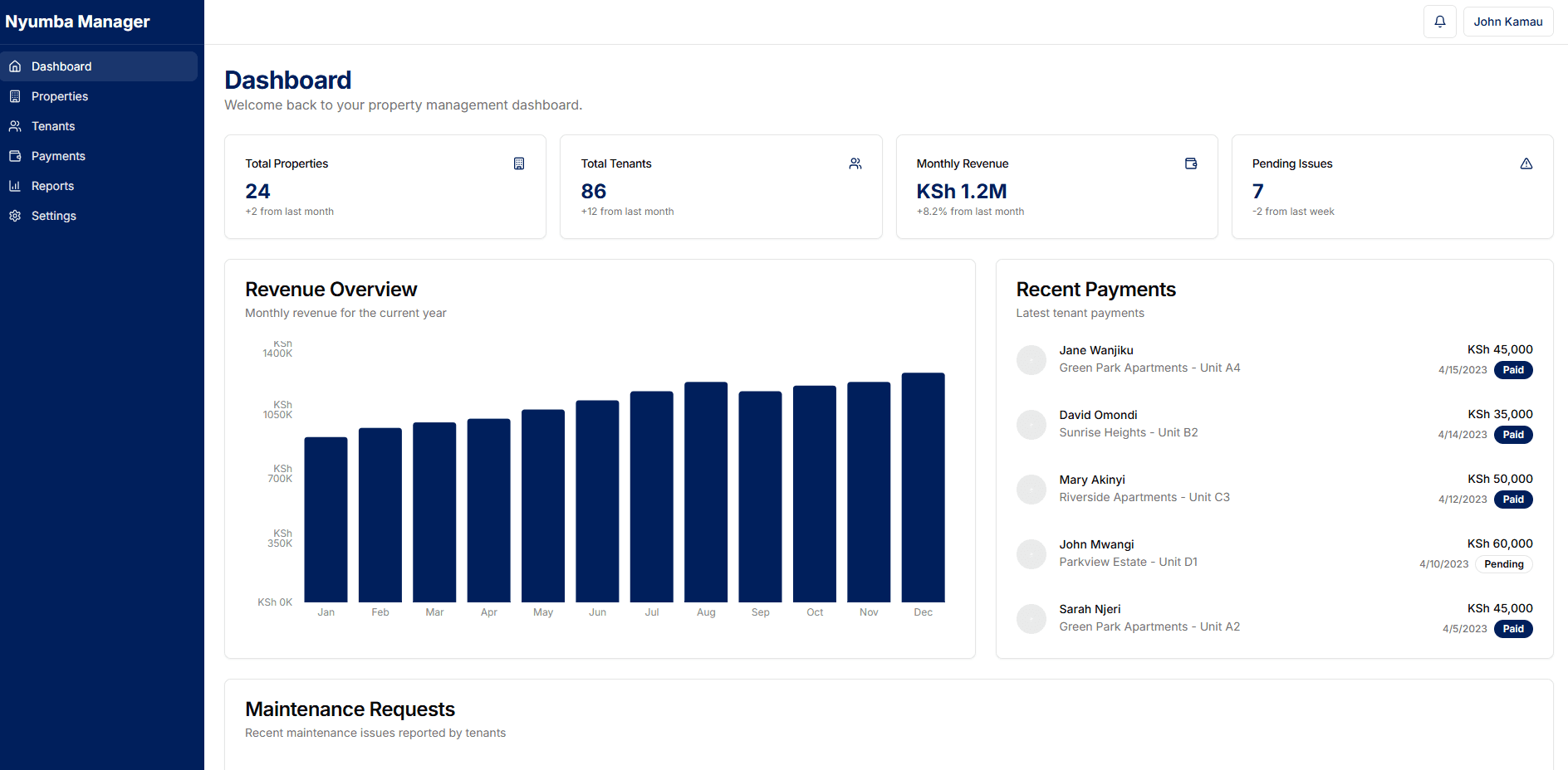 Kenyan Property Management System preview 1