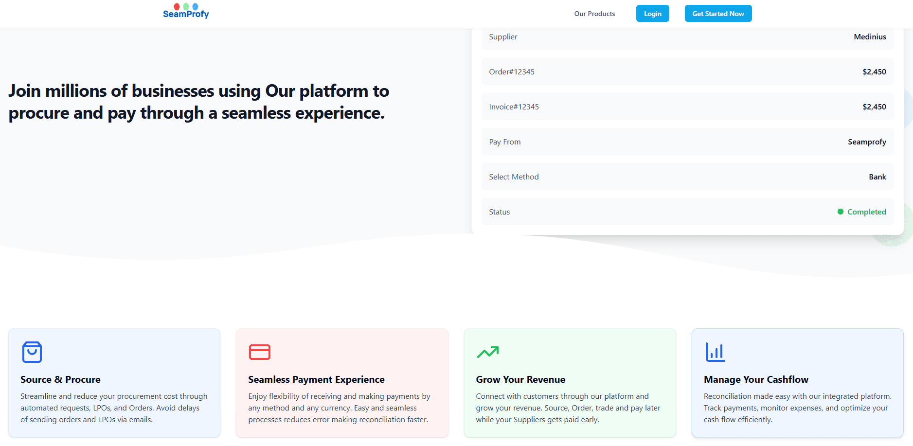 Seamprofy - Global Trade Platform preview 2